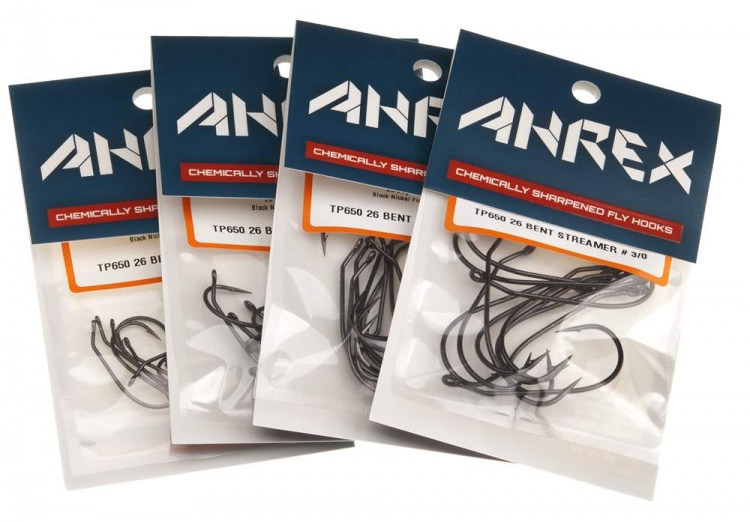 Ahrex Tp650 26 Degree Bent Streamer #2/0 Trout Fly Tying Hooks